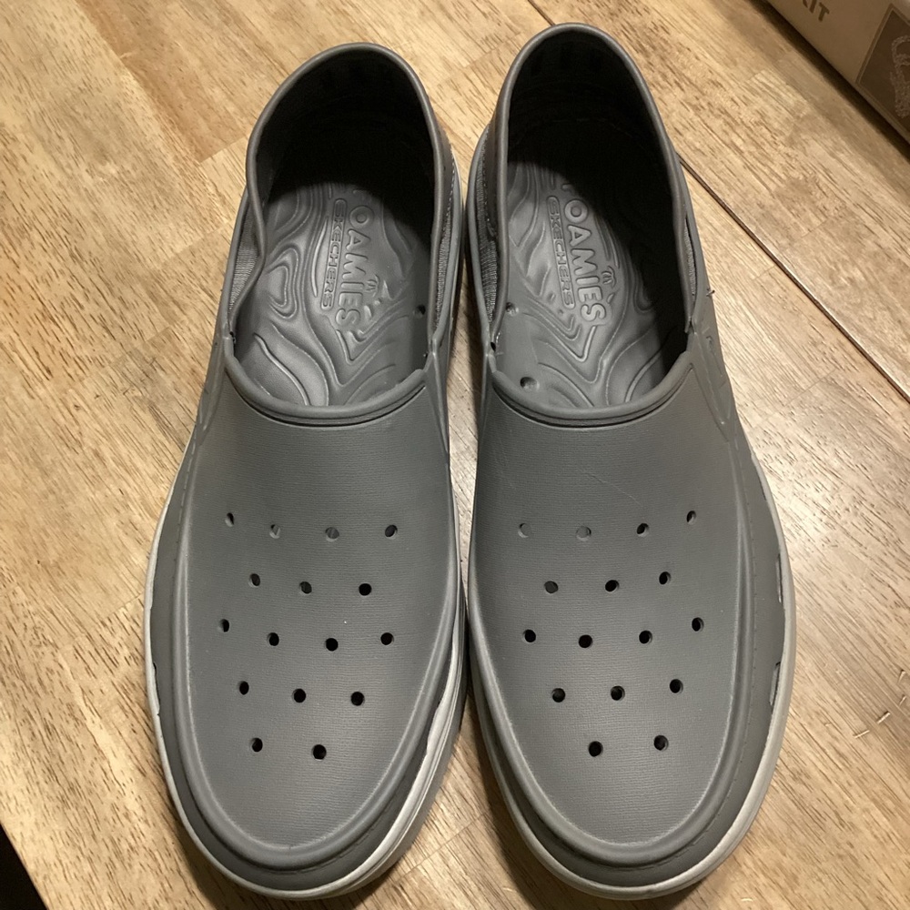 Skechers Men’s Foamies Vista Crosswoods Slip-on Shoes Loafers Grey Size 10